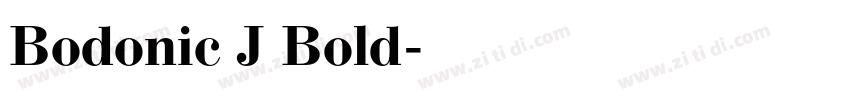 Bodonic J Bold字体转换